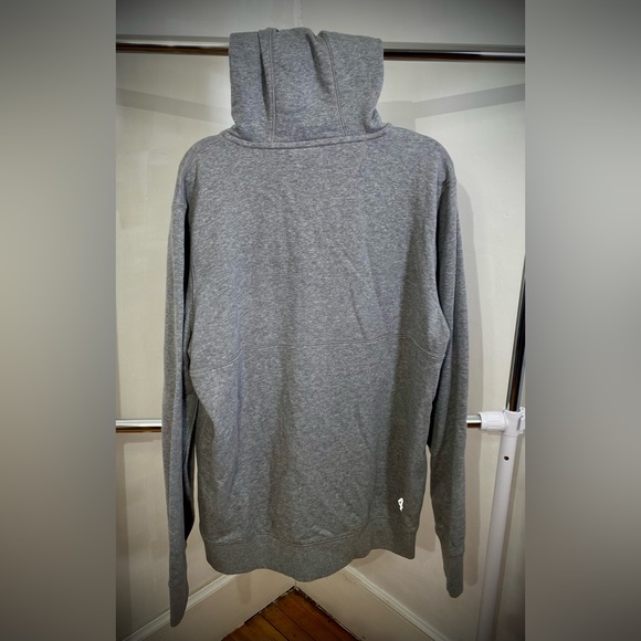 GREY ZIPPER HOODIE - Picture 2 of 3